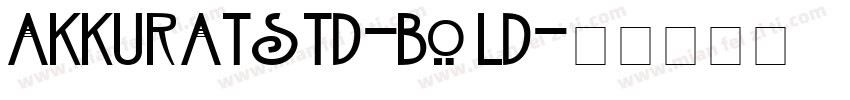 akkuratstd-bold字体转换