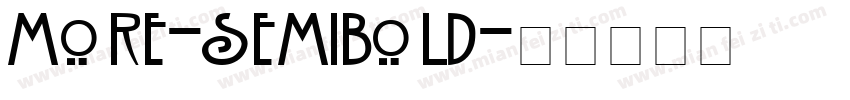 more-semibold字体转换
