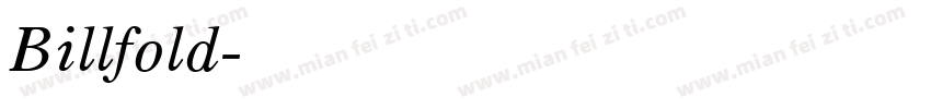 Billfold字体转换