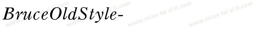 BruceOldStyle字体转换