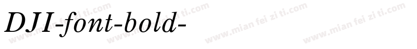 DJI-font-bold字体转换