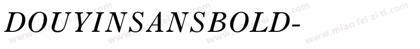 DOUYINSANSBOLD字体转换