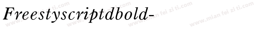 Freestyscriptdbold字体转换