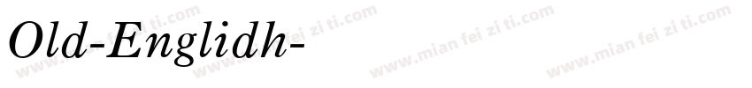 Old-Englidh字体转换