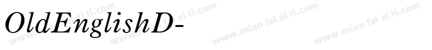 OldEnglishD字体转换