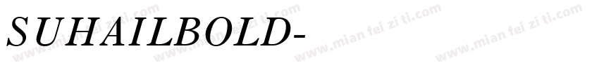 SUHAILBOLD字体转换