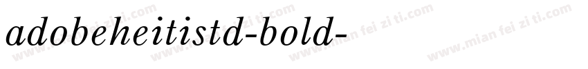 adobeheitistd-bold字体转换
