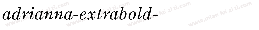 adrianna-extrabold字体转换