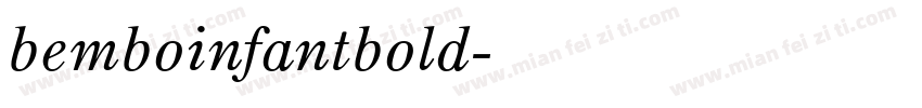 bemboinfantbold字体转换
