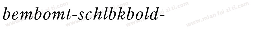 bembomt-schlbkbold字体转换