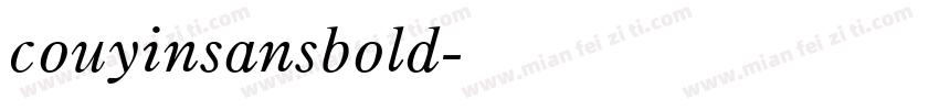 couyinsansbold字体转换