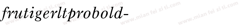 frutigerltprobold字体转换