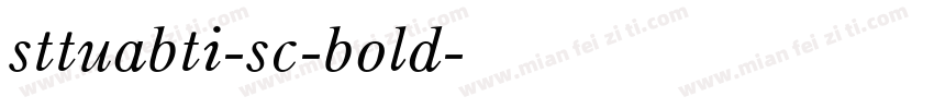 sttuabti-sc-bold字体转换