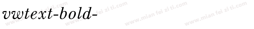 vwtext-bold字体转换