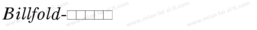 Billfold字体转换