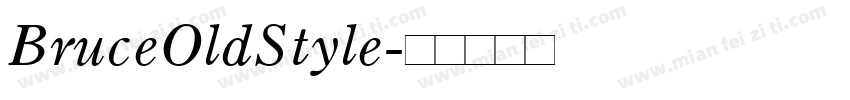 BruceOldStyle字体转换