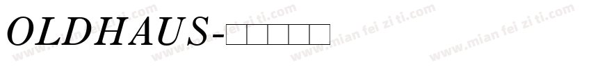 OLDHAUS字体转换