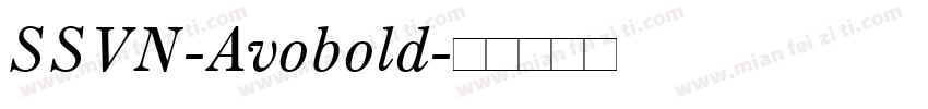 SSVN-Avobold字体转换