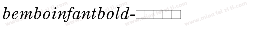 bemboinfantbold字体转换