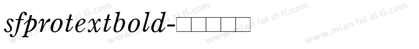 sfprotextbold字体转换