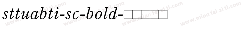 sttuabti-sc-bold字体转换