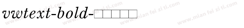 vwtext-bold字体转换