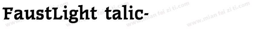 FaustLightItalic字体转换