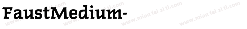 FaustMedium字体转换