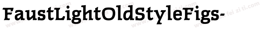 FaustLightOldStyleFigs字体转换