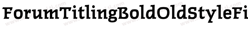 ForumTitlingBoldOldStyleFigs字体转换
