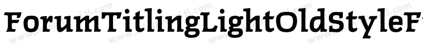 ForumTitlingLightOldStyleFigs字体转换