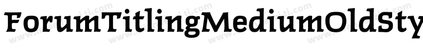 ForumTitlingMediumOldStyleFigs字体转换