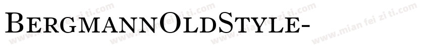 BergmannOldStyle字体转换