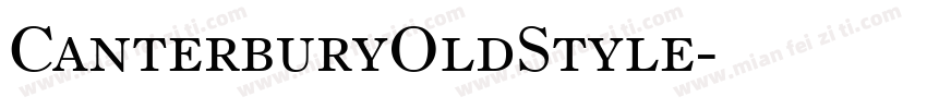 CanterburyOldStyle字体转换