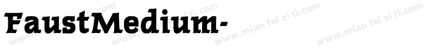 FaustMedium字体转换
