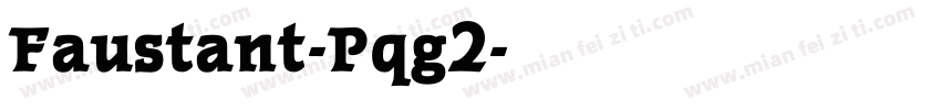 Faustant-Pqg2字体转换