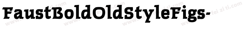 FaustBoldOldStyleFigs字体转换