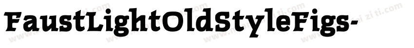 FaustLightOldStyleFigs字体转换