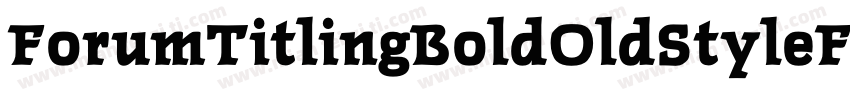 ForumTitlingBoldOldStyleFigs字体转换
