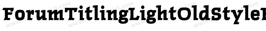 ForumTitlingLightOldStyleFigs字体转换