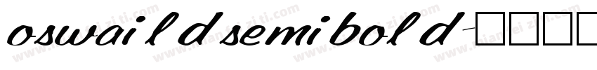 oswaildsemibold字体转换