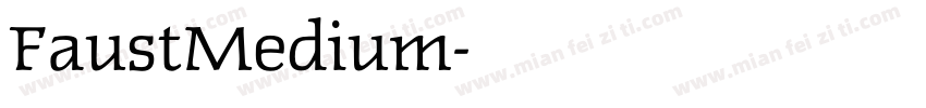 FaustMedium字体转换