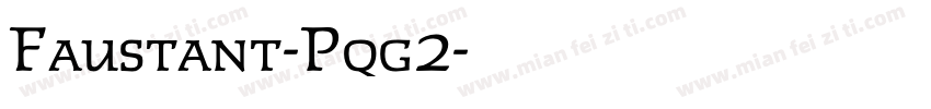 Faustant-Pqg2字体转换