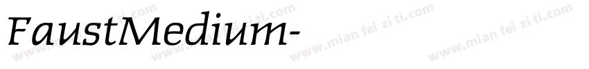 FaustMedium字体转换