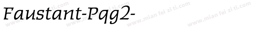 Faustant-Pqg2字体转换