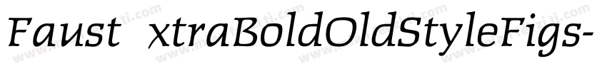 FaustExtraBoldOldStyleFigs字体转换