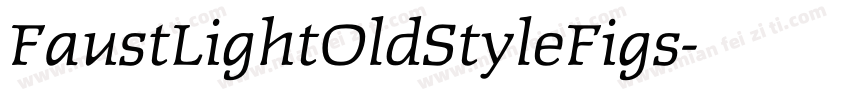 FaustLightOldStyleFigs字体转换