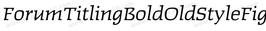 ForumTitlingBoldOldStyleFigs字体转换