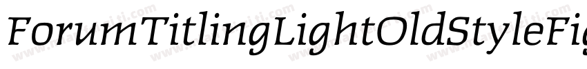 ForumTitlingLightOldStyleFigs字体转换