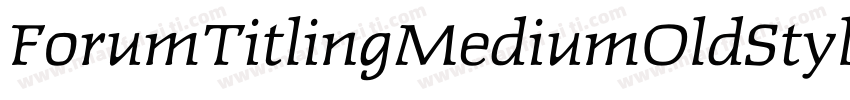 ForumTitlingMediumOldStyleFigs字体转换
